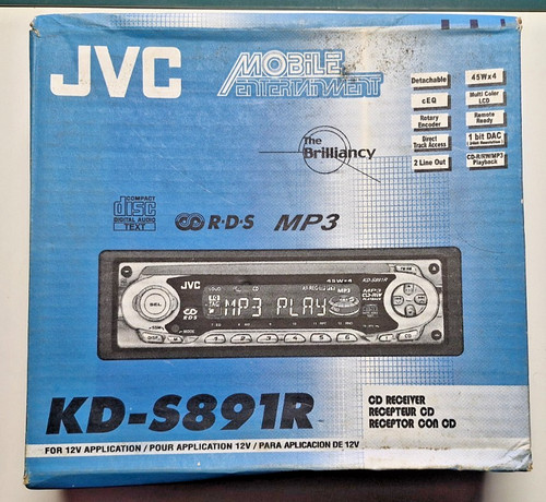 Jvc s891r receiver - kd-s891r, cd