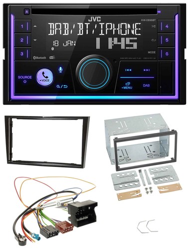 Jvc mp3 usb 2din dab - 2din,