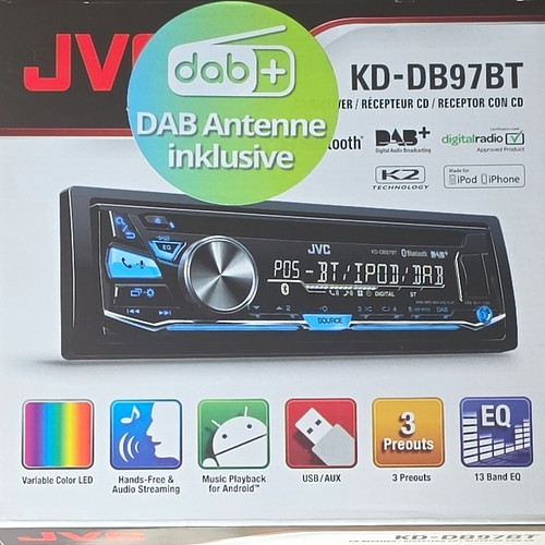 Jvc db97bt autoradio dab - kd-db97bt, dab+
