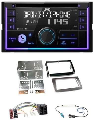 Jvc mp3 usb 2din - usb, bluetooth